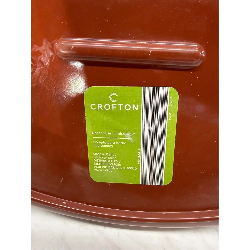 Crofton Football Serving Tray 3 Section Platter Brown Game Day Tailgate 15 Inch
